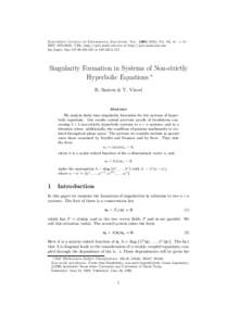 Electronic Journal of Differential Equations, Vol[removed]), No. 09, pp. 1–15. ISSN[removed]URL: http://ejde.math.swt.edu or http://ejde.math.unt.edu ftp (login: ftp[removed]or[removed]Singularity Fo