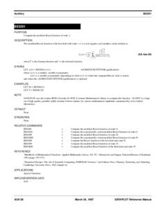 Bessel function / Fourier analysis / Special functions