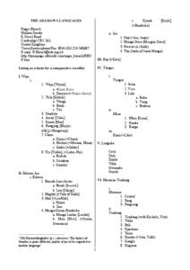 Microsoft Word - Adamawa language list.DOC
