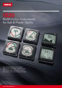 IS20  Multifunction Instruments for Sail & Power Yachts  New SimNet data bus and active