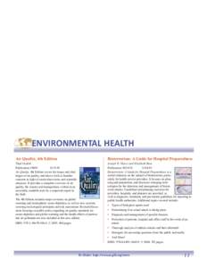 INDUSTRIAL HYGIENE Recognition of Health Hazards in Industry: A Review of Materials and Processes, Second Edition • Fundamental principles and definitions of key terms essential to understanding the concepts in the boo