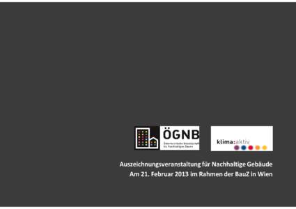 Es gratulierten … v.l.n.r. Robert Lechner, Vorsitzender der ÖGNB DI Theo Zillner, bm:vit Sektionschef DI Günter Liebel, Lebensministerium  VELUX Sunlighthouse,