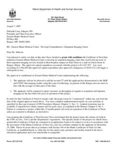 Maine Department of Health and Human Services  221 State Street #11 State House Station Augusta, ME[removed]