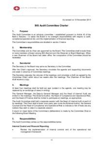 BIS Audit Committee Charter