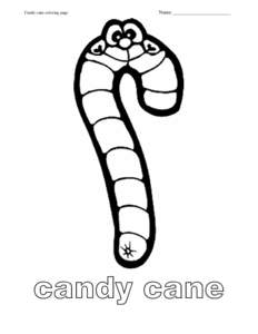 Candy cane coloring page  Name _______________________ candy cane