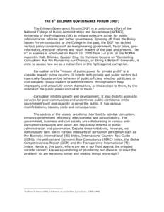 Political corruption / Ledivina V. Cariño / Governance / AccountAbility / Politics / Ethics / UP National College of Public Administration and Governance / Social philosophy