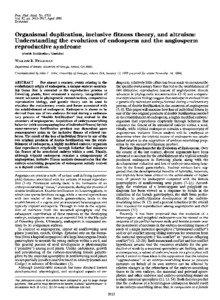 Proc. Natl. Acad. Sci. USA Vol. 92, pp[removed], April 1995 Evolution