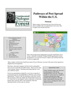      Pathways of Pest Spread Within the U.S.