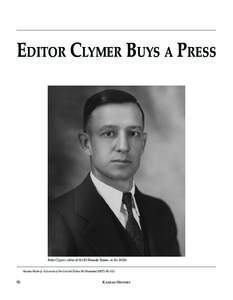 William Allen White / Oscar S. Stauffer / The Kansas City Star / Butler County /  Kansas / Emporia Gazette / Geography of the United States / Adam Clymer / Wichita metropolitan area / Kansas / El Dorado /  Kansas