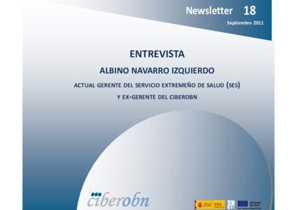 CIBERobn, Newsletter num 18, Albino Navarro Izquierdo.pub