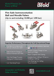 Instrumentation Products Ball and Needle Valves fire safe BFD80-1 November 12.indd