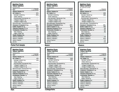 Willowgrove Nutrition Labels