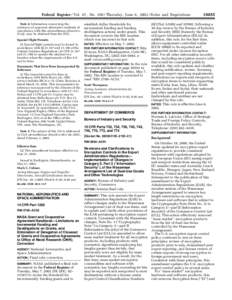 Federal Register / Vol. 67, NoThursday, June 6, Rules and Regulations Note 2: Information concerning the existence of approved alternative methods of compliance with this airworthiness directive, if any, m