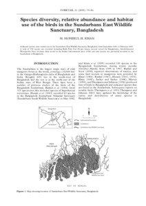 FORKTAIL[removed]): 79–86  Species diversity, relative abundance and habitat