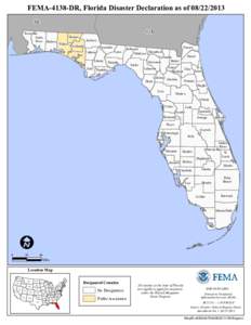 FEMA-4138-DR, Florida Disaster Declaration as of[removed]AL Escambia Santa Rosa Okaloosa