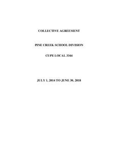 Microsoft Word - Final Agreement CUPE AGREEMENT 14-18