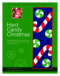 Candy cane / Quilt / Appliqué / Thread / Candy / Mint / Selvage / Textile arts / Confectionery / Needlework