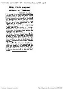 Northern Star (Lismore, NSW : [removed]), Friday 29 January 1926, page 5  BUSH FIRES