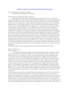 Southern Campaign American Revolution Pension Statements & Rosters Pension Application of Joseph Boxwell S34659 Transcribed and annotated by C. Leon Harris State and District of Virginia Hampshire County Sct Before me th