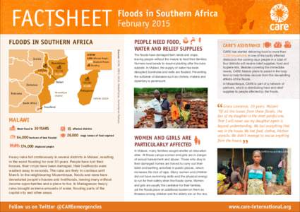 Floods in Southern Africa Affected People Zambia  Displaced People