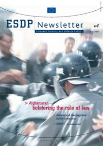 ISSN[removed]ESDP News letter European Security and Defence Policy