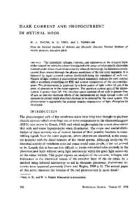 DARK CURRENT AND PHOTOCURRENT IN RETINAL RODS W. A. HAGINS, R. D. PENN, and s. YOSHIKAMI From the National Institute of Arthritis and Metabolic Diseases, National Institutes of Health, Bethesda, Maryland 20014