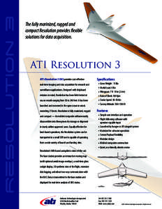 Resolution 3  The fully marinized, rugged and compact Resolution provides flexible solutions for data acquisition.