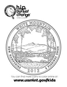 America the Beautiful Quarters Coloring Page-White Mountain National Forest