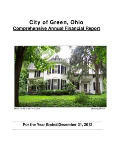 City of Green, Ohio Comprehensive Annual Financial Report