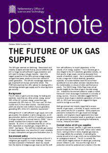 October 2004 Number 230  THE FUTURE OF UK GAS
