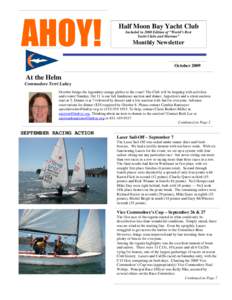 AHOY!  Half Moon Bay Yacht Club Included in 2008 Edition of “World’s Best Yacht Clubs and Marinas”