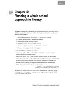  61  Chapter 5: Planning a whole-school approach to literacy