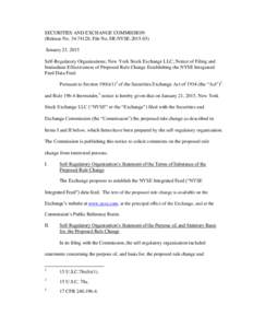 Economy of the United States / Financial system / United States securities law / Self-regulatory organizations / Regulation NMS / Securities Exchange Act / New York Stock Exchange / Market data / NYSE Arca / Financial markets / United States Securities and Exchange Commission / Financial economics