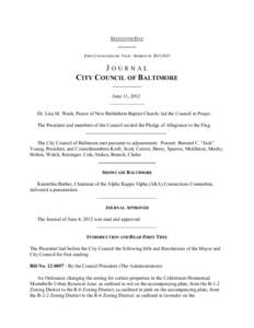 Local government in the United States / Zoning / Baltimore / James B. Kraft / Land law / Government / Baltimore City Council / Real estate / Real property law
