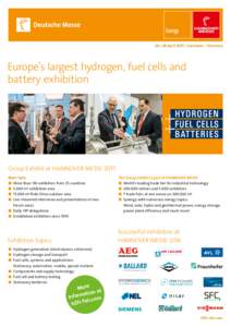 States of Germany / Dsseldorf / Hannover Messe / Trade fair / Hydrogen vehicle / Hannover / Hanover / Boot Dsseldorf