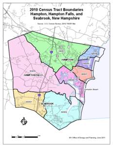 2010 Census Tract Boundaries Hampton, Hampton Falls, and Seabrook, New Hampshire Source: U.S. Census Bureau, 2010 TIGER files  g