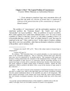 Abstraction / Set theory / Function / Axiom / Euclidean geometry / David Hilbert / Ernst Cassirer / Property / Mereology / Mathematics / Logic / Mathematical logic