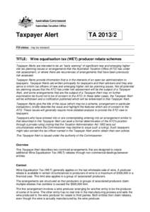 Author Note: Template for non-Superannuation Alerts]