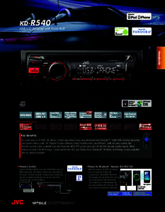KD-R540  USB/CD Receiver with Front AUX Headunits