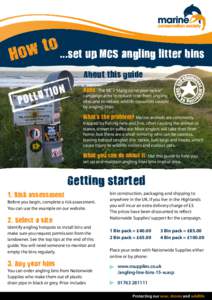o t ow ...set up MCS angling litter bins H
