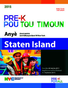 2015  Pre-Kindergarten Directory  New York City District Schools