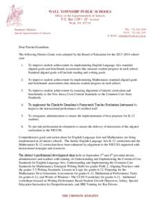 Susquehanna Valley / PARCC / Education policy / Mathematics education / No Child Left Behind Act / Standards of Learning / Education / Education reform / Common Core State Standards Initiative