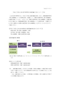 平成 26 年 7 月 7 日  平成２７年度人文社会科学研究科の改組再編の予定について（予告） 人文社会科学研究科では、平成２７年度に改組再編を計画しており、国際