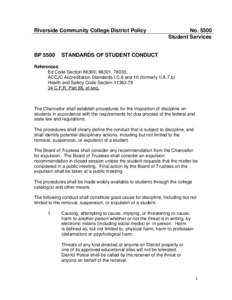 Riverside Community College District Policy