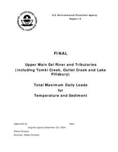TMDL Report fpr Upper Main Eel River and Tributaries