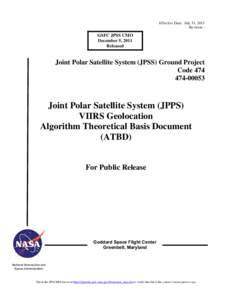 NPOESS / Earth / Internet privacy / Geolocation / Northrop Grumman / Space technology / Joint Polar Satellite System / National Oceanic and Atmospheric Administration / Spaceflight