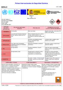 Nº CAS[removed]International Chemical Safety Cards (WHO/IPCS/ILO)