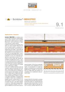 Schlüter®-BEKOTEC Sistema per pavimenti struttura in basso spessore a ridotta deformazione concava e convessa  9.1