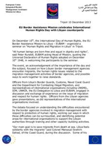 European Union Integrated Border Management Assistance Mission in Libya  ‫االتحاد االوروبي‬