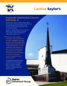 i.active Saylor’s  TX Active Photocatalytic Cement Ingleside Methodist Church Baton Rouge, LA